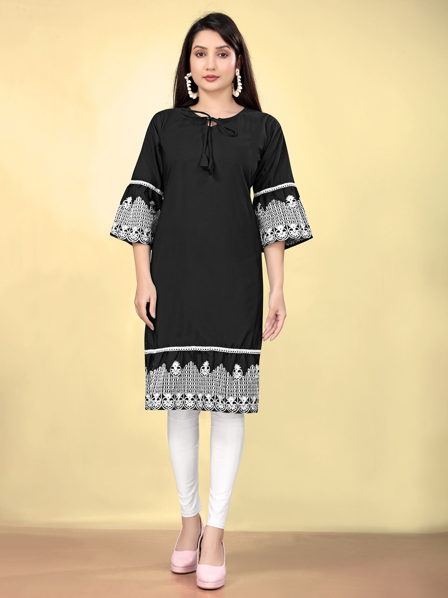 Designer Floral Print Kurti
